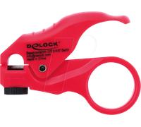 DELOCK 90996 - Outil de dénudage pour câbles réseau, rouge