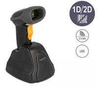 Delock 90518 DELOCK 2,4 GHz Barcode Scanner 1D und 2D mit Ladestation