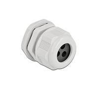 Delock Presse-étoupe PG21 pour câble Rond avec 3 entrées de câble Gris