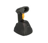 DeLOCK Scanner Code-Barres 1D/2D 2.4GHz, CMOS 640x480, portée 100m, USB 2.0, mémoire 16Mo, batterie 2000mAh, station de chargement incluse