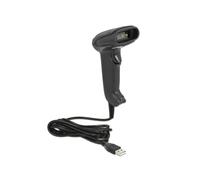 DeLOCK Scanner Code-barres 1D/2D USB 90557 - Lecture Datamatrix, QR Code - Capteur LED 640x480, Distance 35cm, Câble 1.5m, 5V, Noir