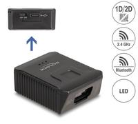 Lecteur de codes-barres portable Delock 1D et 2D avec 2,4 GHz ou Bluetooth
