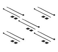 DeLOCK Support de serre-câbles 20 x 20 mm avec serre-câbles L 200 x L 2,5 mm