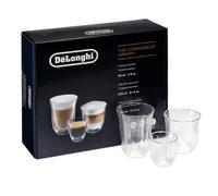 De'Longhi 5513296671 DLSC302 Delonghi Fancy Box 6er Set Thermo Glasses, Clear, 1