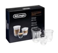 DeLonghi Verres thermo DLSC302 Fancy Box – 6 pièces, double paroi, verre borosilicaté