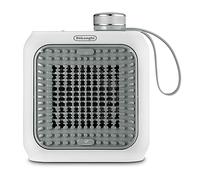 De'Longhi Capsule Desk - Chauffage Céramique Personnel, Mini-Chauffage Électrique Basse Consommation, Chaleur Immédiate, Silencieux, Arrêt Automatique si renversé, 360 W, Sauge (HFX10B03.GR)