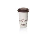 De'Longhi DLSC057 thermos 350 ml Marron, Blanc Vitrocéramique