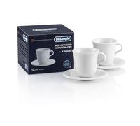 DeLonghi Set de tasses cappuccino DLSC309 – 2 x 270 ml porcelaine blanc
