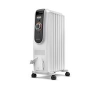 De'Longhi Dragon EasyTronic TRD50615 Cheminée ventilateur à 12 niveaux de température, interface EasyTronic avec thermostat de sécurité, puissance de cheminée avec 6 ribes chauffants, pour des pièces