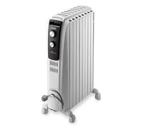 De'Longhi Dragon - Radiateur bain d'huile 2000 W Blanc/acier inoxydable