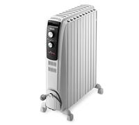 De'Longhi Dragon TRD04 1025 Dragon - Réchauffeur à mazout 2500 W (dissipation thermique), 1100 watts, 52 x 16 x 65 cm, blanc, 230 V ~ 50 Hz