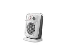 De'Longhi HBC 3052T, Radiateur électrique soufflant, 24 h, IP21, Mural, Table, Blanc, Pivotant