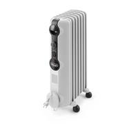 De'Longhi Radiateur à huile Radia S TRRS0715 – 1500W, 7 éléments, jusqu'à 45 m³, Blanc