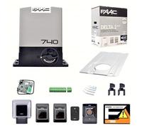 DELTA 2 740 Kit FAAC AUTOMATION MOTEUR PORTAIL COULISSANT AUTOMATIQUE ÉLECTRIQUE