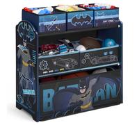 Delta Children Design & Store Organiseur de Rangement à 6 bacs pour Jouets, Batman, Bois d'ingénierie