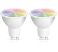 Delta Dore - Ampoule Connectée LED Easy Bulb GU10CW White & Color - Éclairage Connecté | Programmation | Commande Vocale | Compatible Alexa et Google Assistant | Zigbee 3.0-6353003 (Lot de 2)