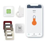 Delta Dore Thermostat sans fil connecté pour chaudière et pompe à chaleur avec box domotique Pack Tybox 5100 Connecté. Chauffage connecté | programmation | contrôle vocal - 6050625