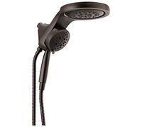 DELTA Faucet 58680-RB HydroRain H2Okinetic Pomme de douche 2 en 1 en bronze vénitien avec douchette à main