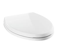 DELTA Faucet 811901-WH Wycliffe Lunette WC allongée à fermeture lente avec pare-chocs antidérapants Blanc