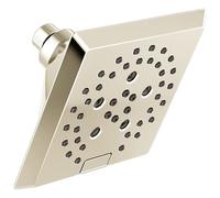 Delta Faucet Lumicoat 52664-PN-PR H2Okinetic Pomme de douche Raincan en nickel poli, tête de douche carrée, pomme de douche delta, pommeau de douche à économie d'eau, nickel poli