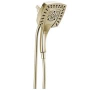 Delta Faucet Lumicoat 58474-PN-PR25 In2ition Pommeau de douche à 5 jets avec pulvérisateur à main, pommeau de douche avec tuyau, station d'accueil magnétique, nickel poli