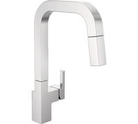 Delta Faucet Robinet de cuisine chromé à tirette avec pulvérisateur extractible, robinet d'évier de cuisine avec tête de pulvérisation magnétique, chromé 19825LF