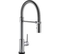 Delta Faucet Trinsic Pro 9659T-AR-DST Robinet d'évier de cuisine à poignée unique avec pulvérisateur extractible, technologie Touch2O et tête de pulvérisation magnétique