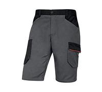 DELTA PLUS Bermuda de Travail 65% Polyester, 35% Coton, 245 g, Mach 2 Deltaplus M2BE3, L, Gris-Orange, Gris/Orange