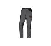 DELTA PLUS Pantalon de Travail d'hiver doublé MACH2 Regular élastique Taille Genou préformés 7 Poches Poids 245 g Deltaplus M2PW3 - L, Gris-Ara
