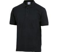 Delta Plus Polo de travail AGRANOXX Lot de 10 – Piqué 100% coton Manches courtes Noir 2XL
