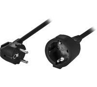 Deltaco DEL-112B câble électrique Noir 2 m CEE7/7 CEE7/3