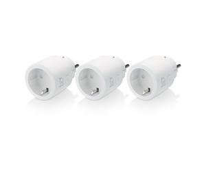 DELTACO Interrupteur SMART HOME, WLAN, 1xCEE 7/3, 10A, minuterie, pack de 3