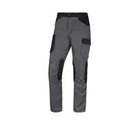Deltaplus Delta Plus Pantalon de Travail MACH2 élastique à la Taille, Coutures Triple Genoux, préformées, 7 Poches, Poids 245 grammes, M2PA3, XXL, Gris-Arran