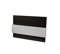 Delux Petit distributeur encastrable moderne 8, 12 et 24 modules Boîte de distribution pour montage mural 1 rangée et 2 rangées IP4x (12 modules noir)