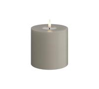 Deluxe Homeart Bougie d'intérieur LED sans flamme - Sable - Avec technologie Real Flame™ - Bougie à piles (10 x 10 cm)