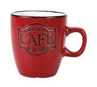DELYS-BY-VERCERAL Tasse en Grès Classique 15 cl Rouge Bistrot