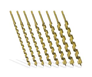 DEMA Mèche à serpent Set 8 pièces revêtement titane dans coffret PVC