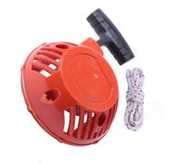 Démarreur à câble avec corde pour débroussailleuse 124L 125L 128C Orange | Boîtier en plastique robuste et poignée ergonomique pour un démarrage fiable de la tondeuse.