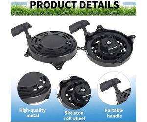 Démarreur à câble Briggs Stratton 497680 498144 Pièces de rechange pour tondeuses - Démarreur manuel