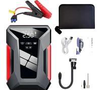 Démarreur de secours, compresseur d'air, batterie externe portable, 12V