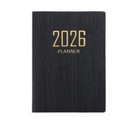 Demaxiyad Agenda 2026 A7 Mini De Poche - Carnet De Planning Quotidien 365 Jours Version Anglaise Couverture Simili-Cuir Pour Gestion Du Temps Bureau École Et Voyage