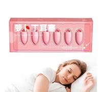 demaxiyad Bouchons d'oreille pour réduction du bruit - Bouchons d'oreille pour réduction du bruit du sommeil | Écouteurs bloquant le son en forme de carotte avec étui de rangement pour ronflement