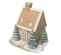 demaxiyad Brûleur d'encens décoratif en forme de cabane en rondins | Charmant support de cône de Noël pour yoga, chambre à coucher, salle à manger, entrée, salon, décoration d'intérieur