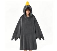 demaxiyad Hoodie Plaid À Capuche | Costume De Sommeil Chaud Et - Costume Canard en Plaid Oversize À Capuche - pour Anniversaire À La Maison Heure du Coucher Camping Voyage Dortoir Et Fête