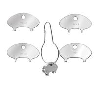 demaxiyad Lot de 4 clés d'aérateur de robinet en acier inoxydable aérateur, pour entrebâilleur de robinet de taille standard