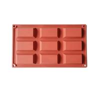 demaxiyad Moule À Gâteau Financier À 9 Cavités Moule Carré En Silicone Anti-adhésif, Cuisson Faits À La Main Antiadhésifs, Moule En Silicone Financier Pour Gâteau, Gelée, Crème