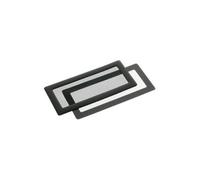 Demciflex filtre à poussière 2 x 40 mm, carré - noir sc df0077 Noir G