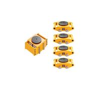 VEVOR Déménageur de Machines 4PCS Chariot de Transport Charge Lourde 12 T Transporteur Équipements Industriels 4 Roues en Acier au Carbone Socle Antidérapant Rotation 360° pour Entrepôt Atelier Usine