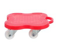 Déménageur de Meubles à 4 Roulettes, Rotation 360°, Rouge | ABS Plastique, Opération Simple, Anti-rayures, pour Boîtes et Tables, Usage Maison, Staff et Bricoleurs