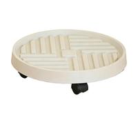 Déménageur de pot de fleur avec roulettes - Base en bois robuste, design | Support pour robuste, plateau à roulettes verrouillable, transport facile pour pots, jardinières, balcon, patio, jard